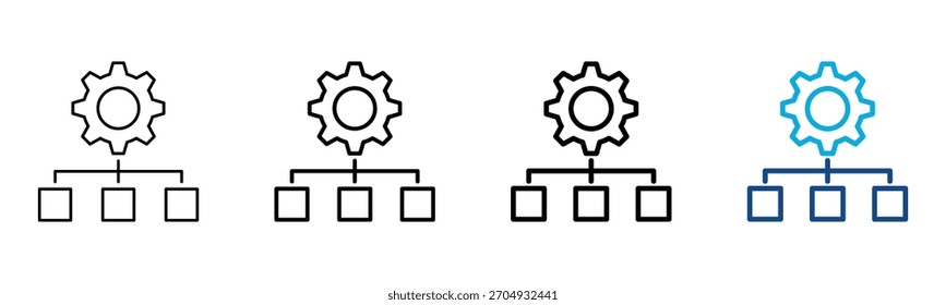 Frame Eork Icon Different Style Outline Collection Set Vector Illustration

