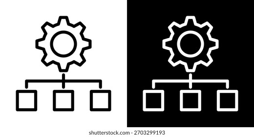Marco Eork Icono De Línea Ilustración vectorial De Estilo En Blanco Y Negro
