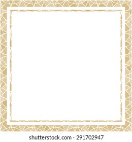 frame of ethnic mosaic pattern
