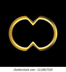 frame excellence golden background on black color with metallic appearance, symbol of luxury and splendor