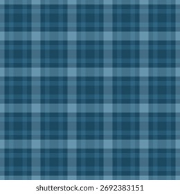 Textura textil de la tela del marco, Vector del tartán del fondo de la malla. Patrón real a cuadros sin fisuras en la paleta de colores cian y atlántico.