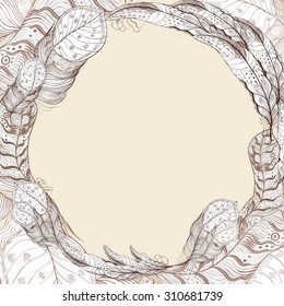 frame feathers