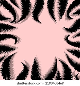 frame of feathers vector background bird illustration