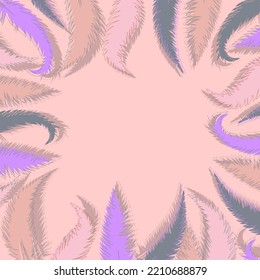 frame of feathers vector background bird illustration