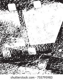frame film. vector photo slide. black and white illustration. halftone effect.