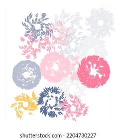 frame with fireworks vector background
