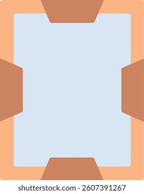 Frame Flat Illustration Vector Design