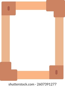 Frame Flat Illustration Vector Design
