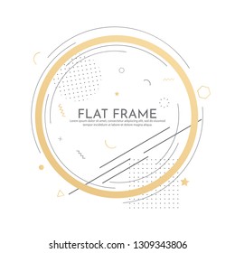 Frame in a flat style