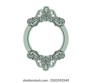 Frame in flat style. Hand drawn vector illustration.