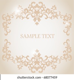 Frame floral background.