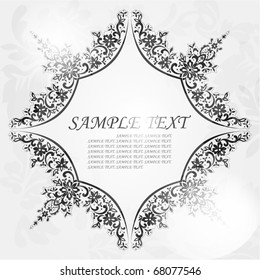 Frame floral background.
