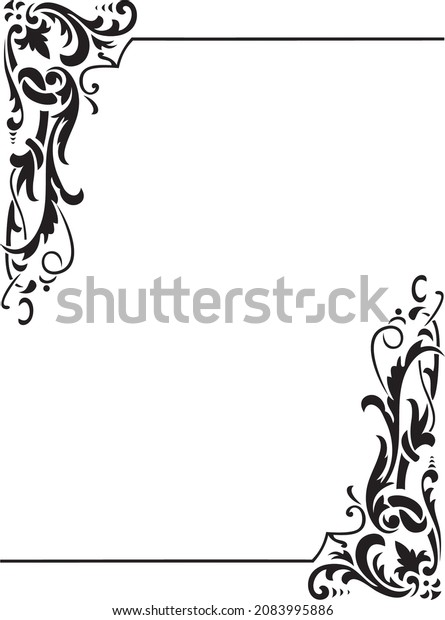 Frame from floral elements. Vector black and\
white round frame, border, divider, circle shape, branches and\
leaves. Drawn line art elements, naturalness and minimalism.\
Trending style for\
wedding