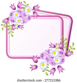 Frame with floral ornament for text or photo
