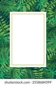 frame with flower and leaf theme