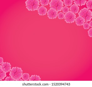frame with flower and leafs and template for invitation card