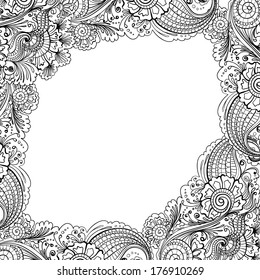 frame flower pattern