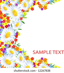 The frame flower. Square opened. VECTOR (See Jpeg Also In My Portfolio)