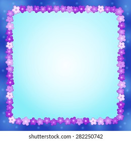 Frame with flower theme 8 - eps10 vector illustration.