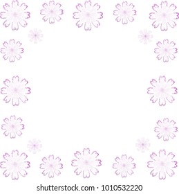 Frame of flowers