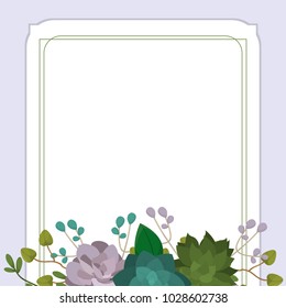 Frame with flowers