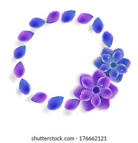 frame of flowers