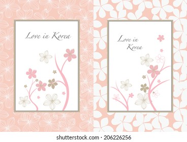 Frame with flowers