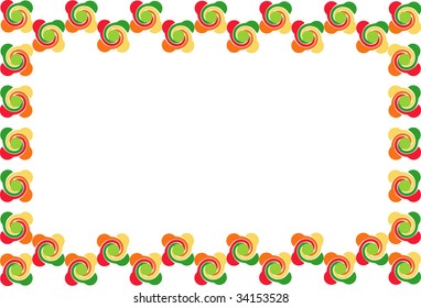 Frame with flowers