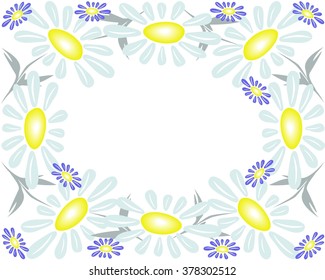 Frame of flowers