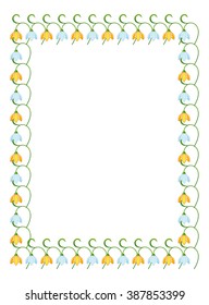 Frame with flowers