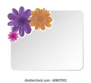 Frame with flowers