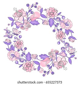 Frame with flowers