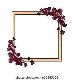 Frame with flowers