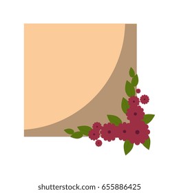 Frame with flowers