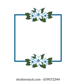 Frame with flowers