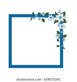 Frame with flowers