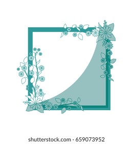 Frame with flowers