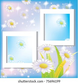Frame with flowers