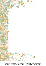 Frame of flowers and circles in gentle tones. Frame with space for your inscription. Floristic frame. Elements of nature. Vector illustration.