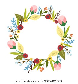 a frame of flowers for the design of invitations