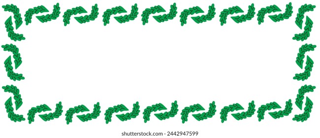 frame with flowers in flat style for text in vector. template for design sticker poster banner backdrop background paper