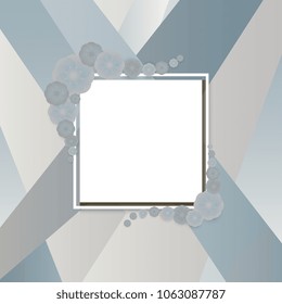 frame of flowers and gradients