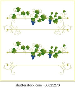 Frame with flowers and grass