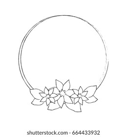 frame with flowers icon