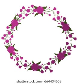 frame with flowers icon