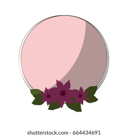 frame with flowers icon
