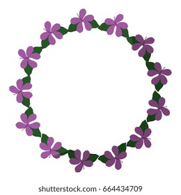 frame with flowers icon