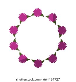 frame with flowers icon