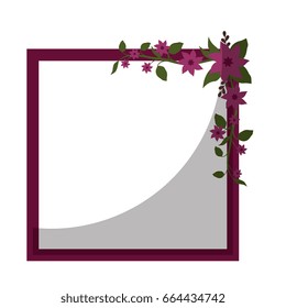 frame with flowers icon