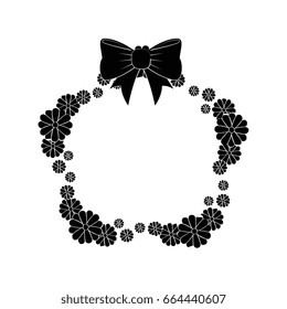 frame of flowers icon